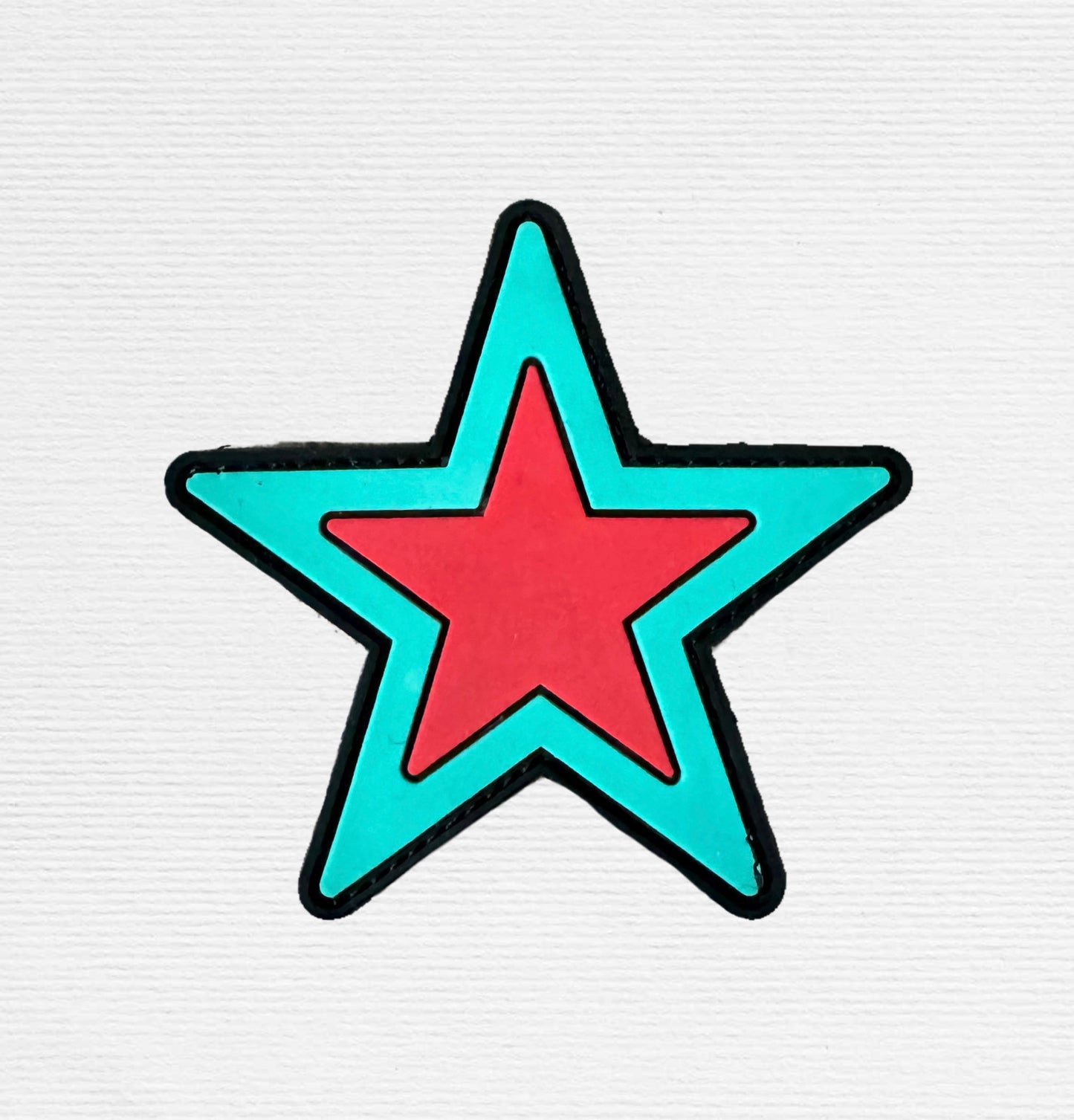 Two-Tone Star Patch - PVC