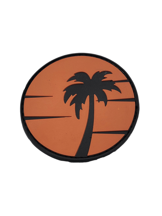 Palm Tree Sunrise Patch - PVC