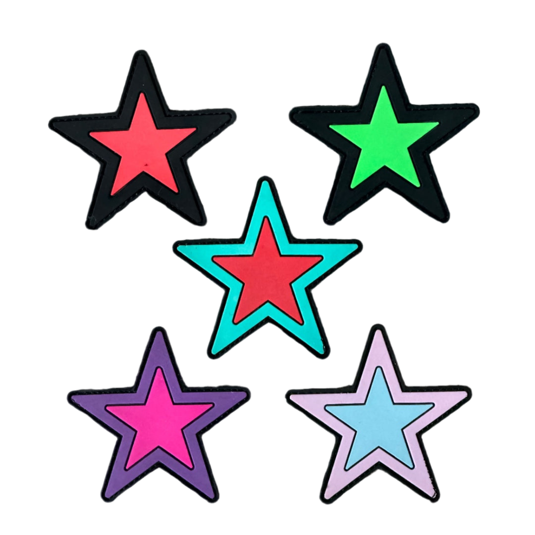 Two-Tone Star Patch - PVC