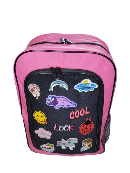 Pink Patch Backpack