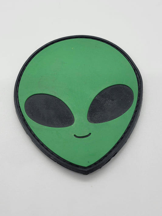 Alien Head PVC Patch